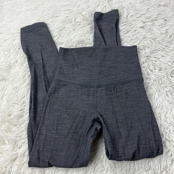Lululemon Align Pant 25" Mini Heathered Herringbone Heathered Black White Black - Picture 1 of 4